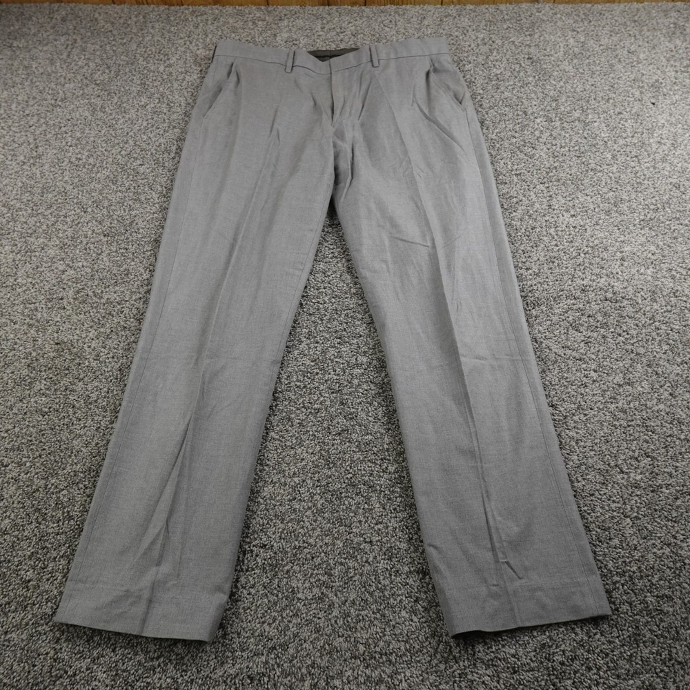 J Crew Pants Mens 36X32 Gray Chino Dress Trousers Bowery Straight‎ Work Preppy